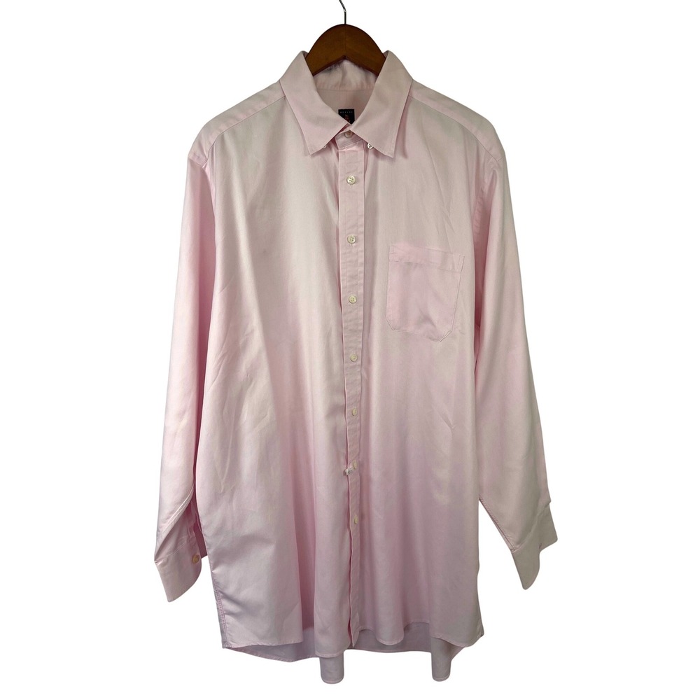 Robert Talbott Mens Bespoke Custom Dress Shirt 17.5 XL/XXL Pink Business Classic